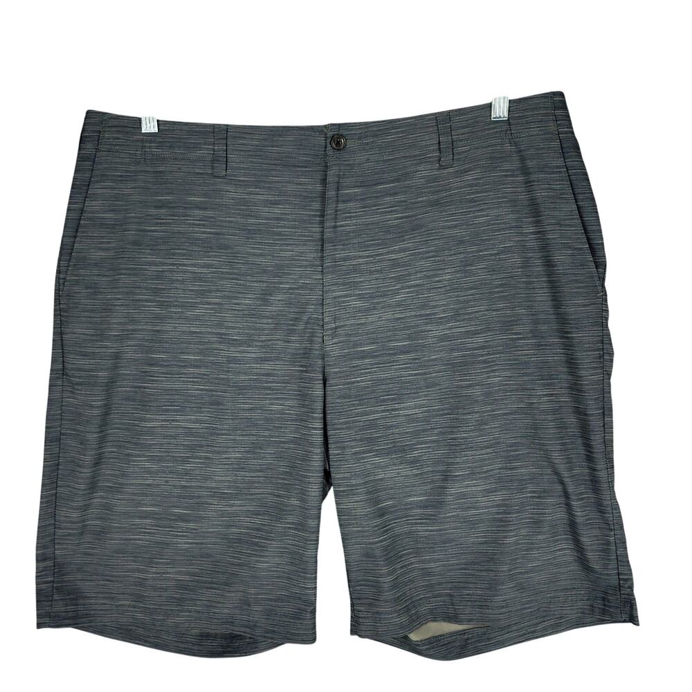 Ben Hogan Golf Short 40 Men Heathered Gray Performance Flat Front Stretch Pocket